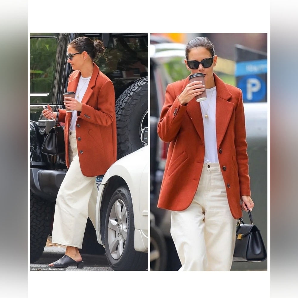 Exquisite Mango Manteco Wool Made in Italy  Coat SizeXS(as seen on Katie Holmes)
